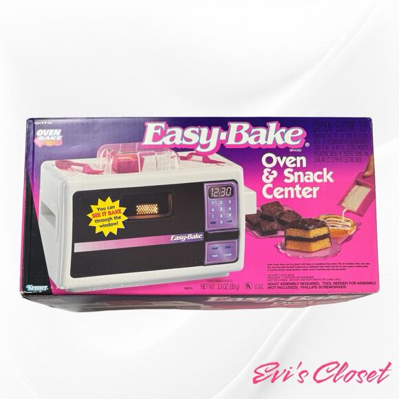 Easy Bake Oven #15920 & Snack Center Vintage 1992 Kenner w/ Box + Accessories - Picture 13 of 16